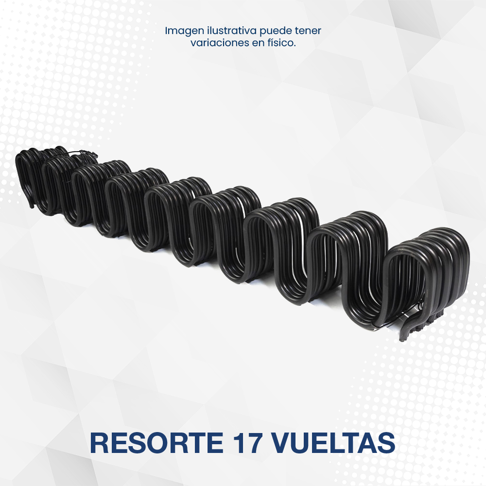 Resorte de 17 vueltas